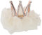 Uonlytech Strass Krone Haar Clip für Mädchen - Prinzessin Kristall Tiara Bobby Pins Spange für Kinder Beige