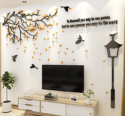 3D Árbol de la Farola Pegatinas De Pared DIY Murales Adhesivo Pegatinas Decoración Pared Salón Dormitorio Decoración de Fondo Stickers de Sofá de TV