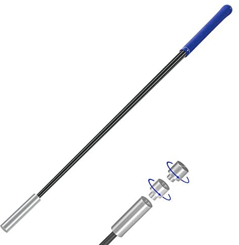 ToVii Golf Swing Speed Trainer Golf Training Aid, Golf Speed Stick for Strengh, Golf Training Aid System for Distance,Tempo,Warm-up, Adjustable Clubs with 3 Weights Blue