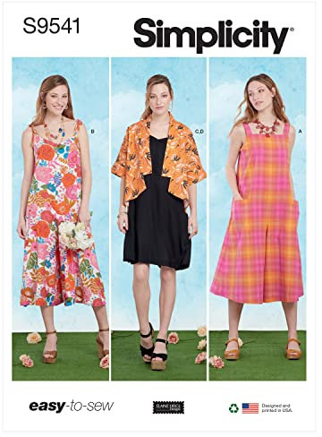 Simplicity SS9541K5 Misses' Jumpsuits, Dress and Jacket K5 8-10-12-14-16