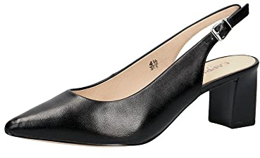 Caprice Damen 9-9-29605-20 Pumps Sling, Black Nappa, 38 EU