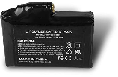 Rechargeable 7.4V 2500mAh Battery for EJOY Heated Gloves