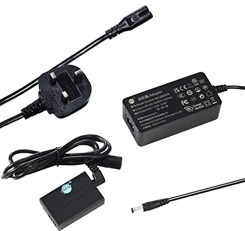 DSTE ACK-E17 AC Power Adapter LP-E17 Dummy Battery Kit Compatible for Canon EOS M6 Mark II, EOS M3, EOS M5, EOS M6 Cameras