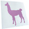 Kiwistar - Autoaufkleber - Flieder - 30x24cm Lama Alpaca Kamel - Heckscheibe Auto Aufkleber wetterfest für Kfz LKW Mofa Truck - Sticker außen selbstklebend Tuning Zubehör für Fenster Fahrzeug Scheibe