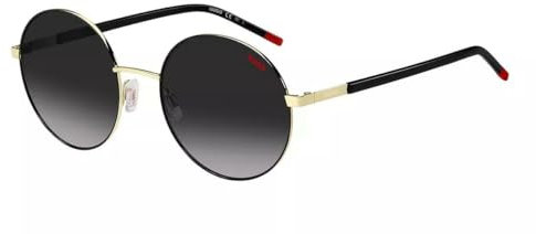 HUGO Damen HG 1237/S Sonnenbrille, Nero e ORO, 55