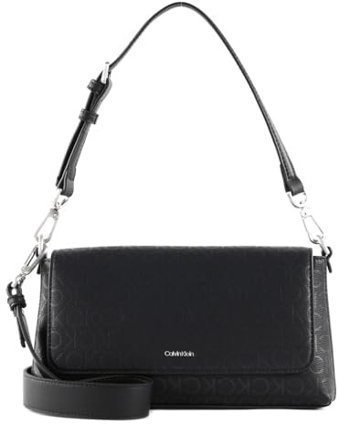 Calvin Klein Damen CK Must Shoulder Bag_EPI K60K611360 Taschen, Schwarz (Black Mono)