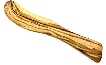 D.O.M. Buttermesser aus Olivenholz - Einzeln oder im preiswerten Set - Gravur möglich (Buttermesser 1 Stück mit Gravur)