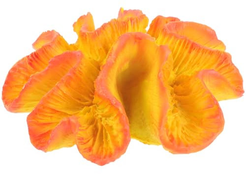 POPETPOP Fish Tank Accessories Artificial Coral Reef Orange Aquarium Plants Resin Fish Tank Ornament Simulation Sea Plants for Landscaping Decoration Betta Fish Tank Accessories