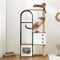 soges Armario para gatos de estilo industrial con torre para gatos, árbol para gatos, árbol para gatos, casa de madera.