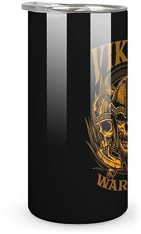 Viking Warrior Travel Coffee Mug Stainless Steel Car Tumbler Insulated Water Cup with Lid 10oz For Women Men