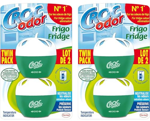 Fridge Deodoriser – Odor Eliminator for Fridge, 2 x Twin Pack (4 x 33g)