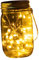 UKCOCO 1 Stück Einmachglas Licht Weihnachten Solarleuchten LED Deko Solar Hängebauernhof Weinflasche Bastelleuchten Lampe Wandbehang Einmachlichter Beleuchtete Einmachgläser