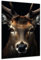 DARO Design - Wand-Bild auf 6mm HDF 50x70 cm Hirsch-Kopf frontal - Wand-Deko Bilder Geschenk