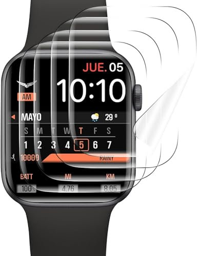 Vauki Pellicola protettiva per Apple Watch Series 3/2/1 38 mm 4 Pezzi,Vetro Temperato Durezza 9H Anti-Graffio Senza Bolle Trasparente HD Chiaro Protezione Schermo per Apple Watch Series 3/2/1 38 mm