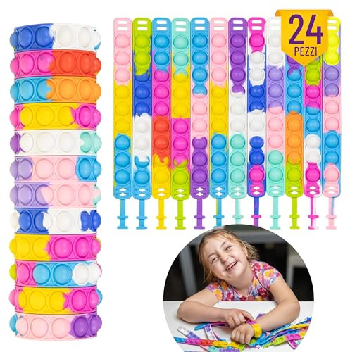 Secret Sparkle 24 Braccialetti Colorati Idee Regalini Fine Festa Dei Bambini, Regali, Pensierini Gadget Compleanno