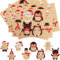 DERAYEE 120 Stück Weihnachten Aufkleber,Etiketten Selbstklebend zum Beschriften,Kraftpapier Weihnachtsaufkleber,Geschenkaufkleber,Weihnachtssticker Weihnachtsaufkleber Klebeetiketten Tiere Kinder