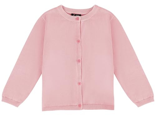 Soudittur Cardigan Bambina Basic Maniche Lunghe in Cotone Ragazze Cardigan Scuola Uniforme Maglieria