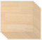 Uadme Madera Contrachapada 3mm, Madera 30x30 cm, 6 Piezas Tablero de Madera a Medida, para Bricolaje, Pirograbado Corte Laser CNC Modelado (Madera de caucho)