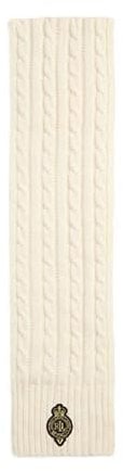 Lauren Ralph Lauren Cbl Crst Ptc 454960071 Zopfschal, Weiß, Einheitsgröße