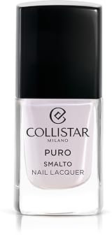 Collistar Puro Nail Lacquer Nagellack Lang anhaltend mit Brillantem Glanz-Finish, N. 701 Quarzo Rosa 10 ml