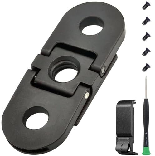 ZHUROUPU Replacement Folding Fingers for GoPro Hero 12/11/10/9/8/MAX, Magnetic Folding Mounting Adapter with 1/4 Tripod Connect Port for Handle Monopod Vlog, Battery Side Door Cover and Repair Tools
