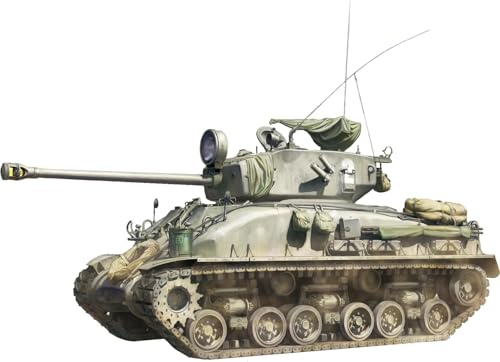 TAKOM TAK2206 – 1:35 M1 Super Sherman (M51) – Plastikmodellbausatz mit Fotoätzteilen, Metallkanone, Einzelgliederketten und 4 Markierungsoptionen – IDF Panzer Sechs-Tage-Krieg