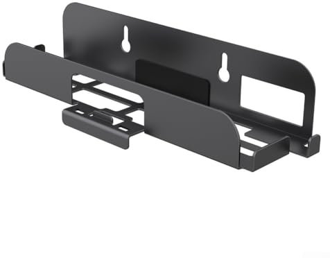 ZiStarlilife Metal Wall Mount Bracket Stand Compatible with Controllers Space Saving Vertical Holder with Enhanced Cooling Heat Dissipation Support Gaming Storage Organization Black