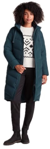 TOG24 Raleigh Luxe Long Womens Down Coat Light Rain Protection and Wind Resistant, RDS Certified Down, and Quilted Lining Down Parka