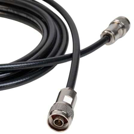 Maas N Anschlusskabel - Messi & Paoloni Ultraflex 7 - beidseitig mit N Stecker - low loss - Koaxialkabel - Antennenkabel (20 Meter)