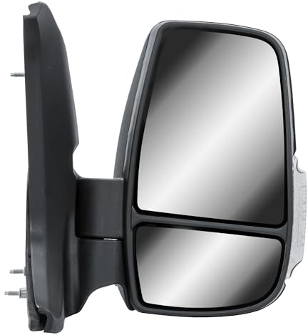 Außenspiegel Rechts für Ford Transit MK8 V363 2014–2024 | kurzer Arm, elektrisch, beheizt, mit Blinklicht, Beifahrerseite