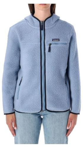 Patagonia Felpa da Donna con Cappuccio retrò, Blu (Barnacle Blue), S