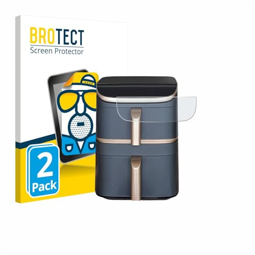 BROTECT Schutzfolie für Cosori Turbo Tower Pro | 2 Stück Entspiegelnder Displayschutz Made in Germany Matte Displayschutz-Folie Anti-Reflex Anti-Fingerprint Einfache Montage