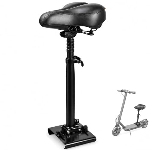 Siège de Trottinette Électrique Compatible Uniquement avec Plateau Incurvé de 13-18 cm Largeur, Antichoc, Pliable, 55-68cm Hauteur réglable, Adulte Selle Trottinette, Accessoire Trottinette Électriqu