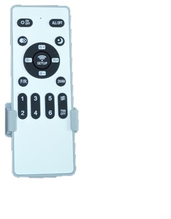Bordfly Mando a Distancia, Motor DC 433 MHz, Ajustable en 6 Niveles, Brisa Natural, Operación Silenciosa (Mando a Distancia)