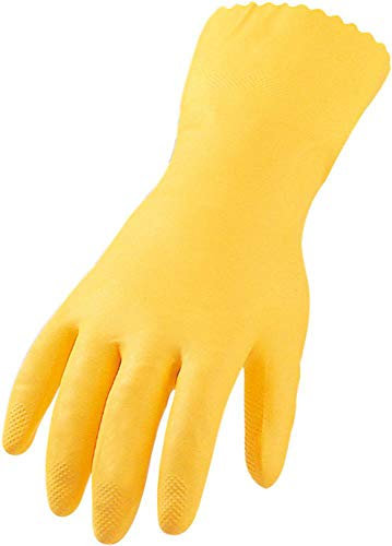 ASATEX Haushalts-Handschuh, Latex HS, gelb, Gr. 10 (12 Paar)