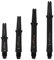 PerfectDarts 1 Set L Style L-Shaft Locked Straight Dart Stems MEDIUM 330 SCHWARZ Carbon