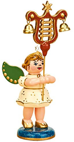 Hubrig-Volkskunst Engel mit Lyra, Höhe 6,5 cm