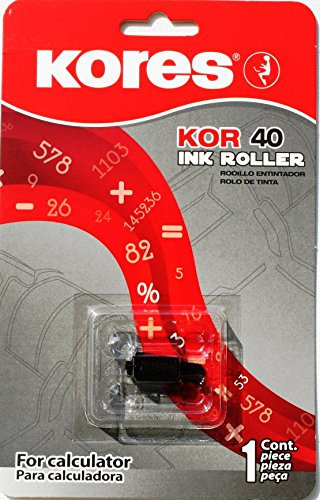Kores G744S kompatible Farbrolle für Tischrechner, Filz schwarz für Modell Epson IR 40 ua