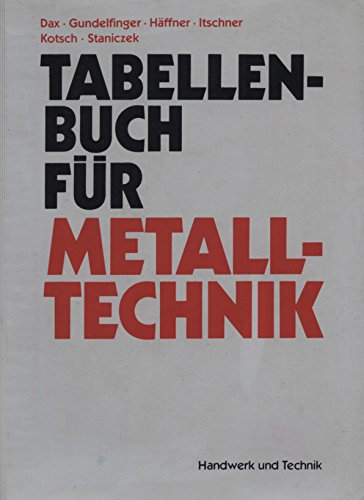 Tabellenbuch für Metalltechnik