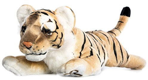 Wagner Plüschtier Tiger Baby - liegend - braun - 62 cm