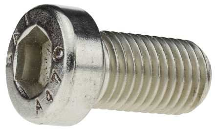 Reidl Zylinderschrauben mit Innensechskant und niedrigem Kopf (ohne Schlüsselführung) 8 x 12 mm DIN 7984 A4 blank 100 Stück