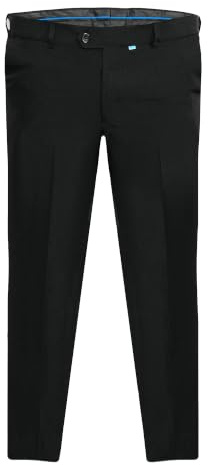 Mens Duke D555 Max King Size Adjustable Waist Trousers -Black