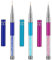 Lot de 3 stylo-pinceaux, pour décoration des ongles (taille 7 mm, 9 mm, 11 mm) avec manche décoré de strass, pour salon, poils en nylon