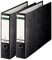 Leitz Qualitäts-Ordner 180° A3 quer, 2er Pack, Schwarz, 80 mm Rücken, A3-Querformat, Einband aus Hartpappe, 10730000