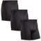 DANISH ENDURANCE 3er Pack Sport Boxershorts Herren, Mit regulärem oder langem Bein, Schwarz, M