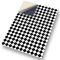 Stick & Go Self Adhesive Dolls House Wallpaper 1/12th Scale Vinyl Sheets | Black Diamond Pattern Floor Tiles No 43