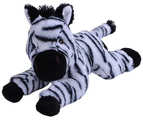 Wild Republic Ecokins Zebra, Kuscheltier aus Stoff, Nachhaltiges Spielzeug, Baby Geschenk zur Geburt von Jungen und Mädchen, Stofftier 30 cm