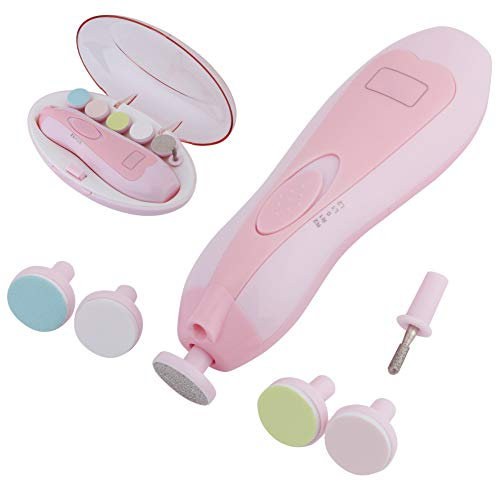 Lima per Unghie elettrica 6 in 1, tagliaunghie per Bambini, Lima per Unghie elettrica sicura per Bambini tagliabordi per Unghie Dita dei Piedi Set per la Cura dello Smalto Bambini o Donne (1#)