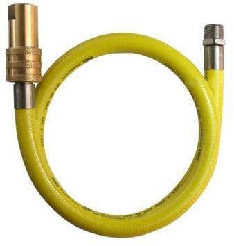 1/2 SALVUS CATERHOSE Commercial Yellow Gas Catering Pipe Hose 1.5M Long 1500mm