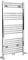 Milano Neva Chrome Dual Fuel Heated Towel Rail - 1188mm x 500mm